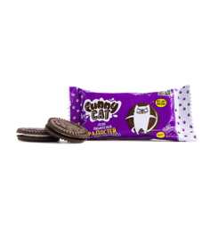 Funny Cat Vanilla Crème Chocolate Sandwich Cookie 42g